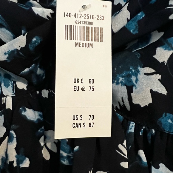 NWT Abercrombie Long Sleeve Sheer Twist Front Top - Picture 6 of 7